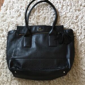 Kate Spade Black Pebbled Tote
